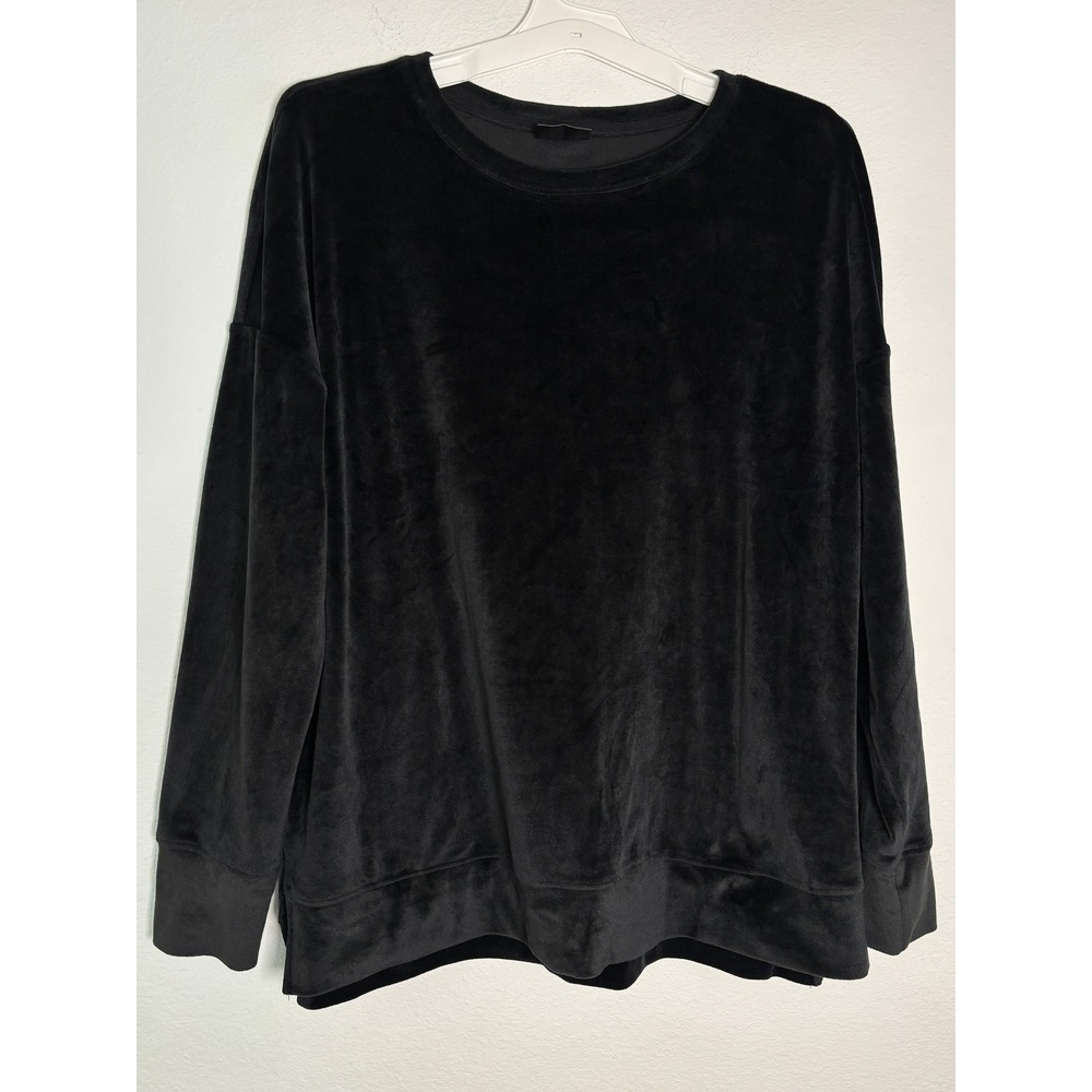 32 Degrees Heat Womens Velour Lounge Set Black Top XL Leggings L 2 Piece Outfit‎